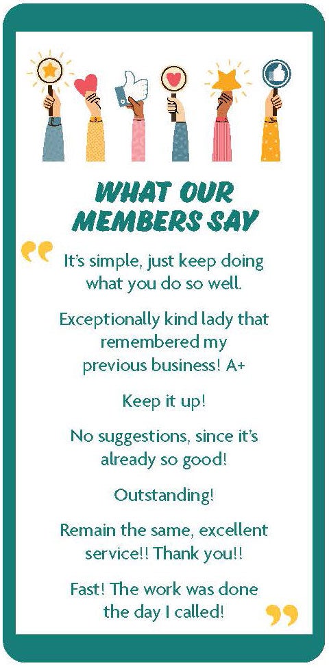 Member survey quotes
